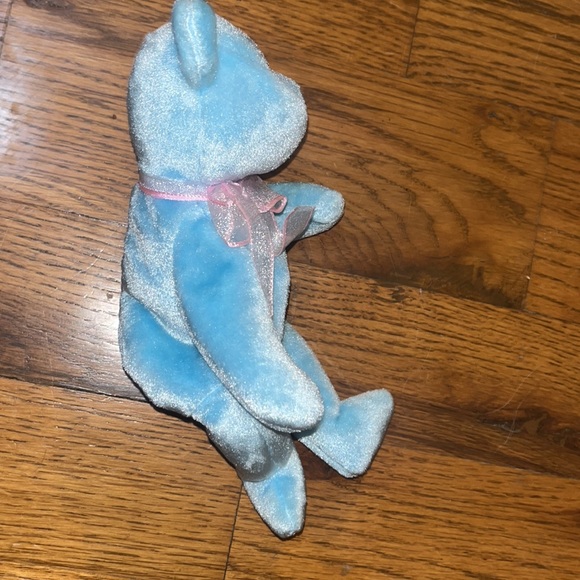 “EGGS II ”2001 TY BEANIE BABIES BLUE BEAR RARE WITH  ERRORS 8.5” TAG - Picture 3 of 12